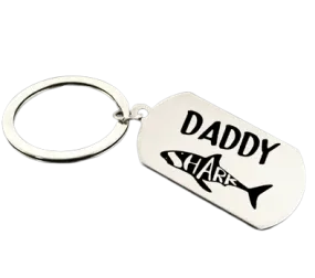 Daddy Shark Keychain
