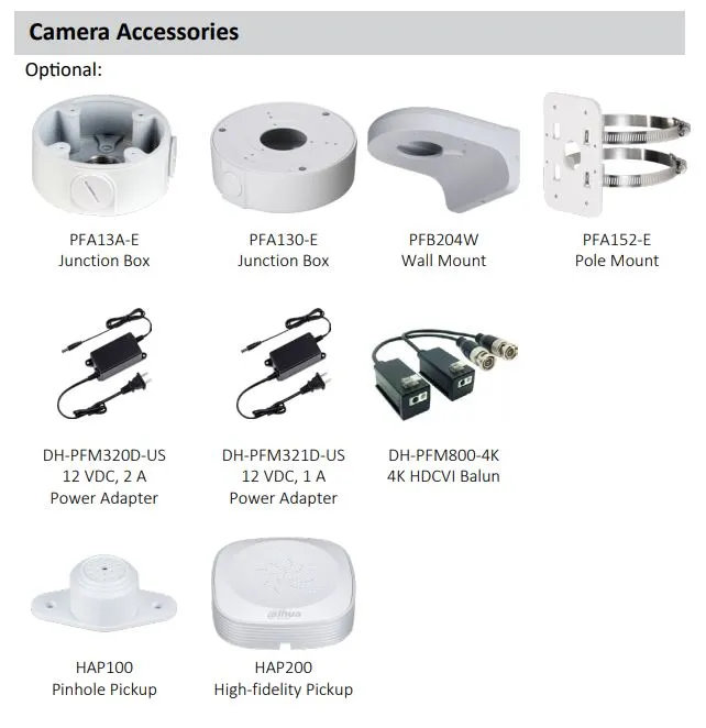 Dahua / HDCVI DVR Kit / 8 Channels / 4K Penta-brid DVR / 4 x 5MP,   2 x 8MP / 2.8mm lens / Mini Eyeball Cameras / DH-C788E63
