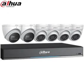Dahua / HDCVI DVR Kit / 8 Channels / 4K Penta-brid DVR / 4 x 5MP,   2 x 8MP / 2.8mm lens / Mini Eyeball Cameras / DH-C788E63