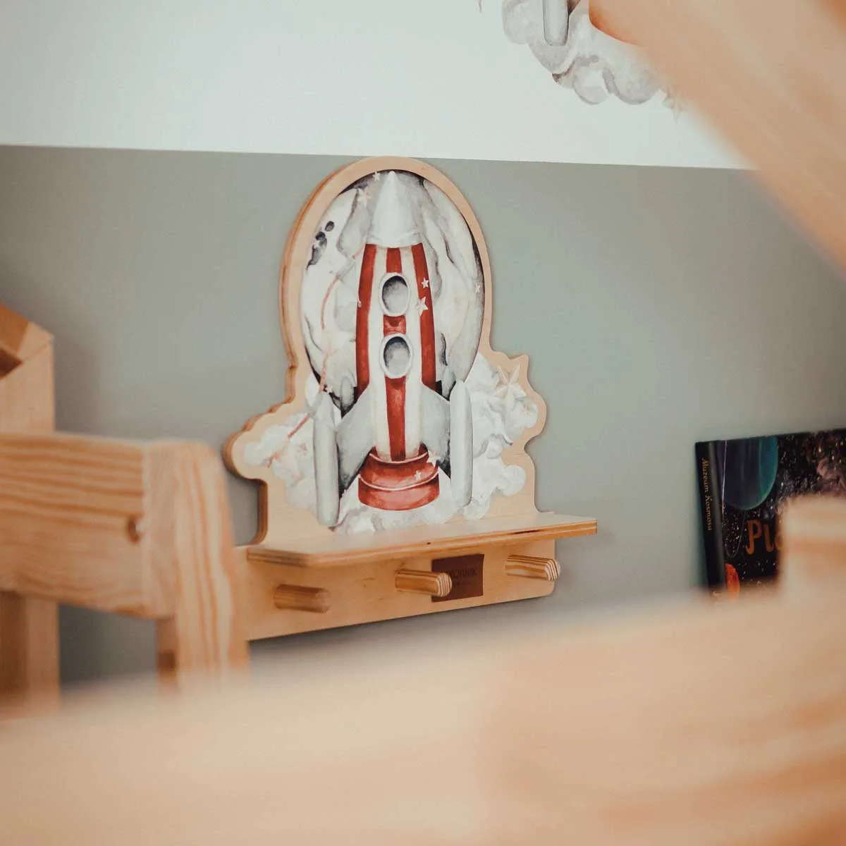DEKORNIK Rocketship Mini Shelf