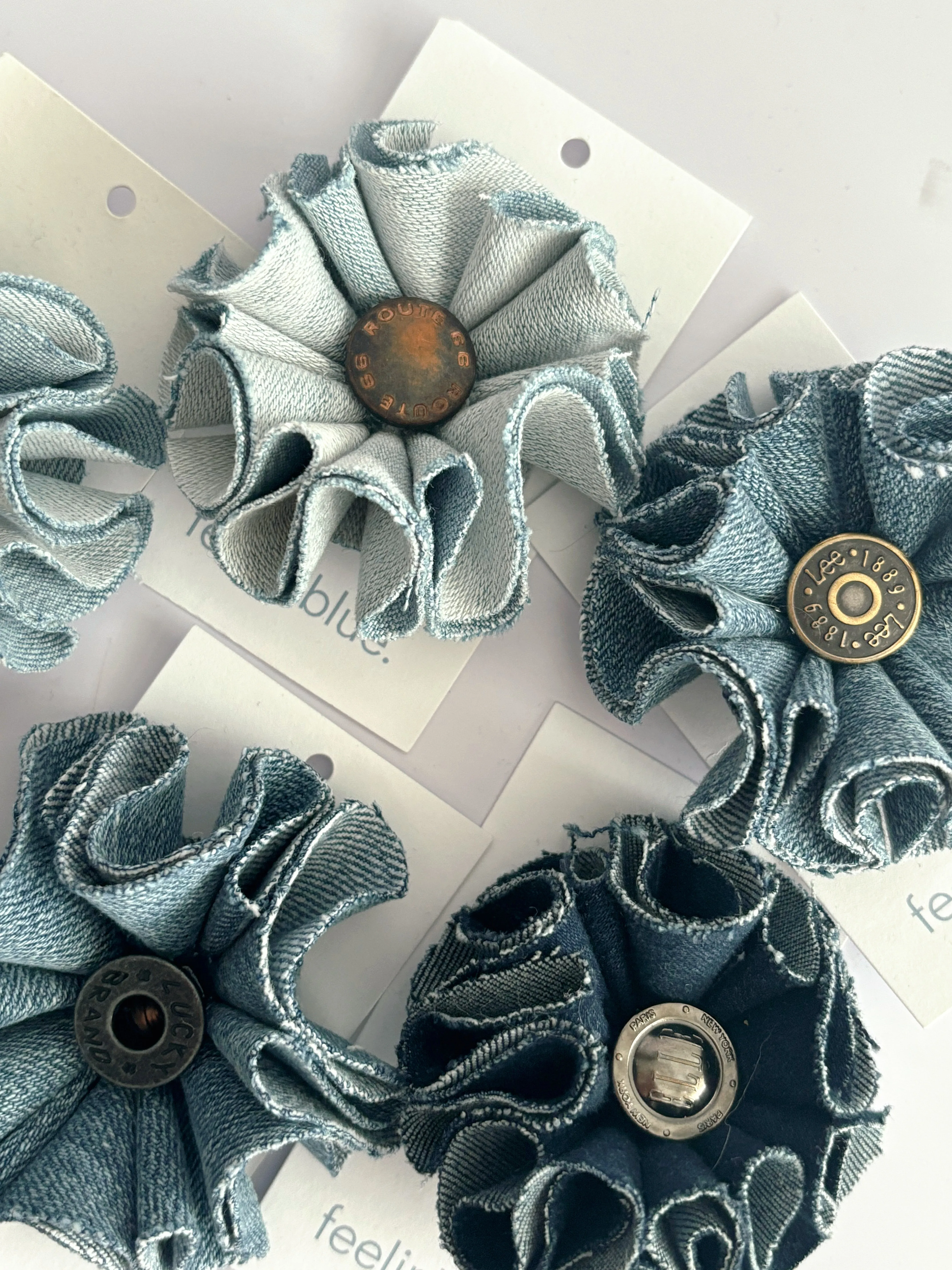 Denim Flowers