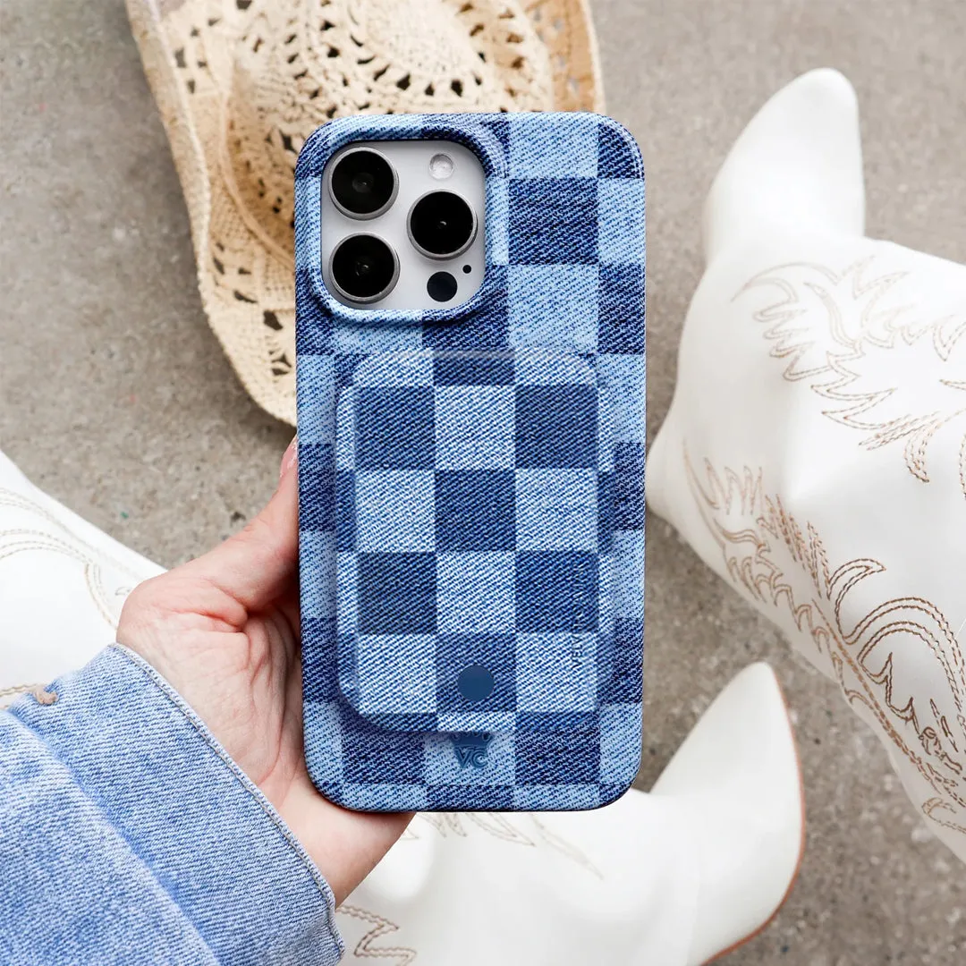 Denim Vibe Checkered MagSafe Battery Power Pack