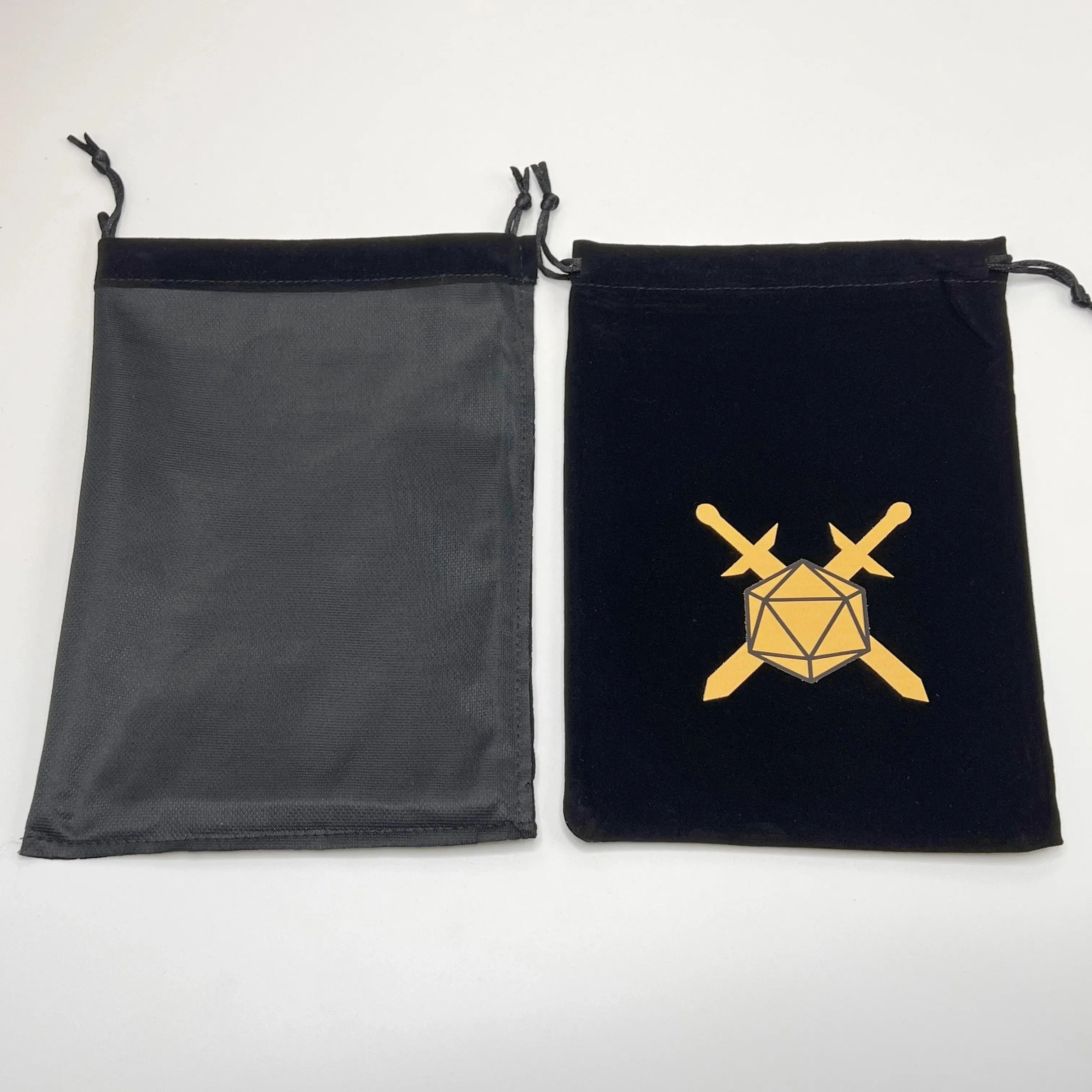 Dice Bag I D20 | Velvet Drawstring Pouch