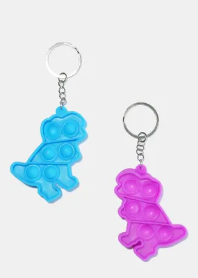 Dinosaur Push Pop Keychain