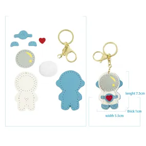 DIY Leather Kits - Astronaut leather keychain