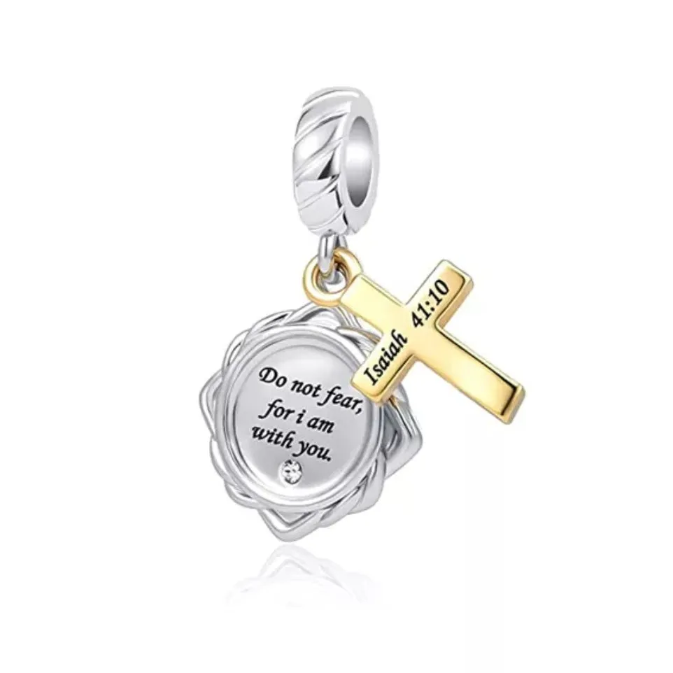 Do Not Fear Charm - 925 Sterling Silver