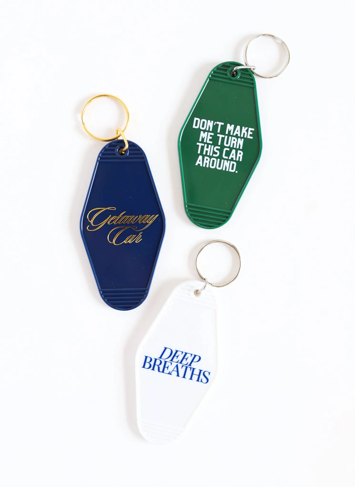 Don't Make Me Turn This Car Around Keychain