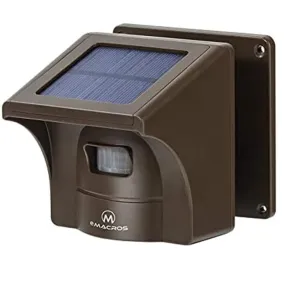Driveway Alarm Solar Wireless Outdoor Weather Resistant Motion Sensor