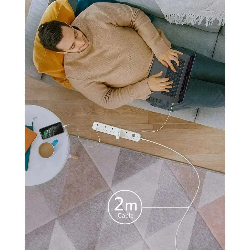 Extension Cord with USB Extension Socket Power Strip A9141