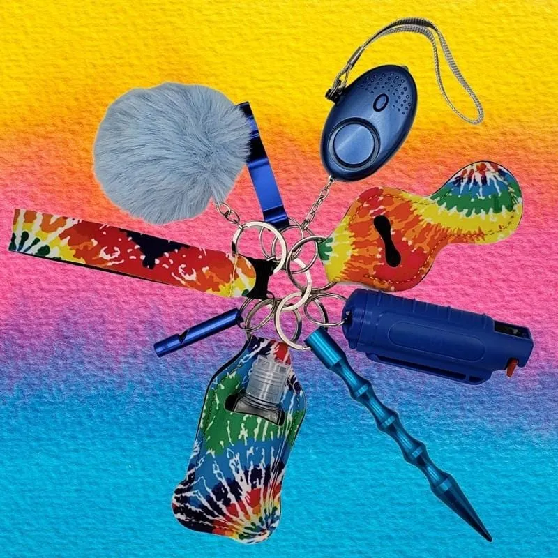 Fight Fobs® Tie Dye Self Defense Key Chain Gift Set