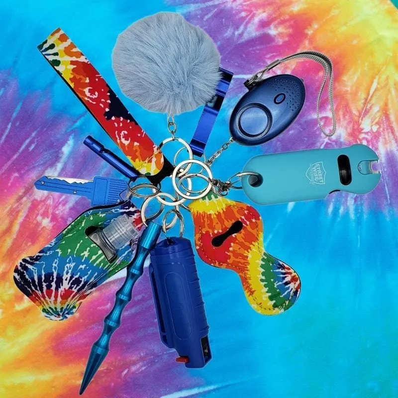 Fight Fobs® Tie Dye Self Defense Key Chain Gift Set