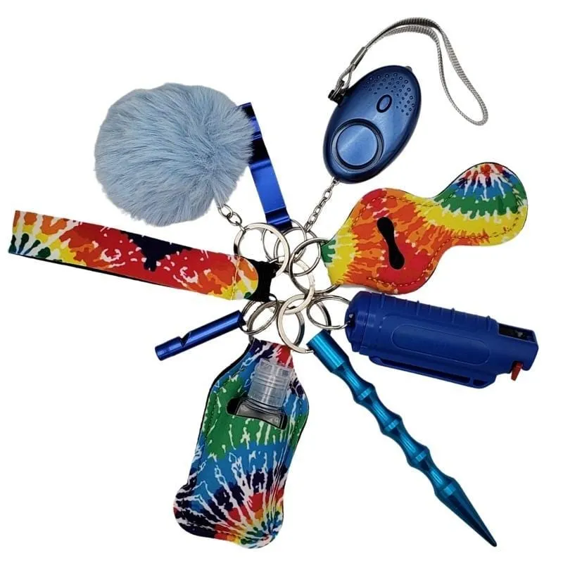 Fight Fobs® Tie Dye Self Defense Key Chain Gift Set