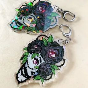 Flora Holographic Acrylic Keychain