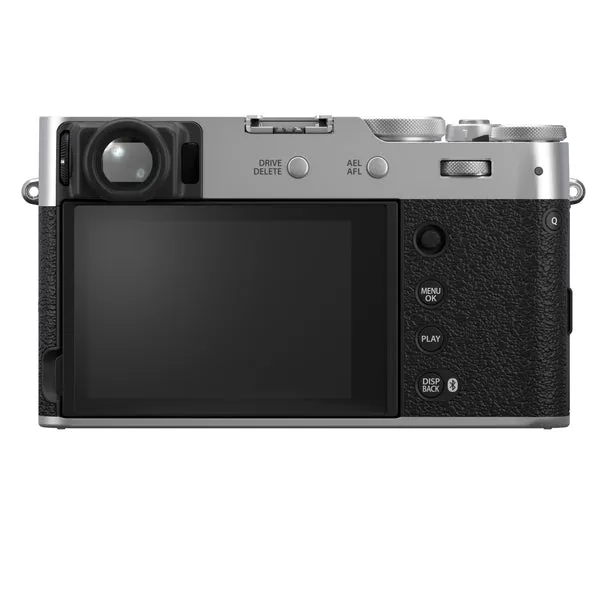FUJIFILM X100VI Silver Camera With Wide Conversion Lens
