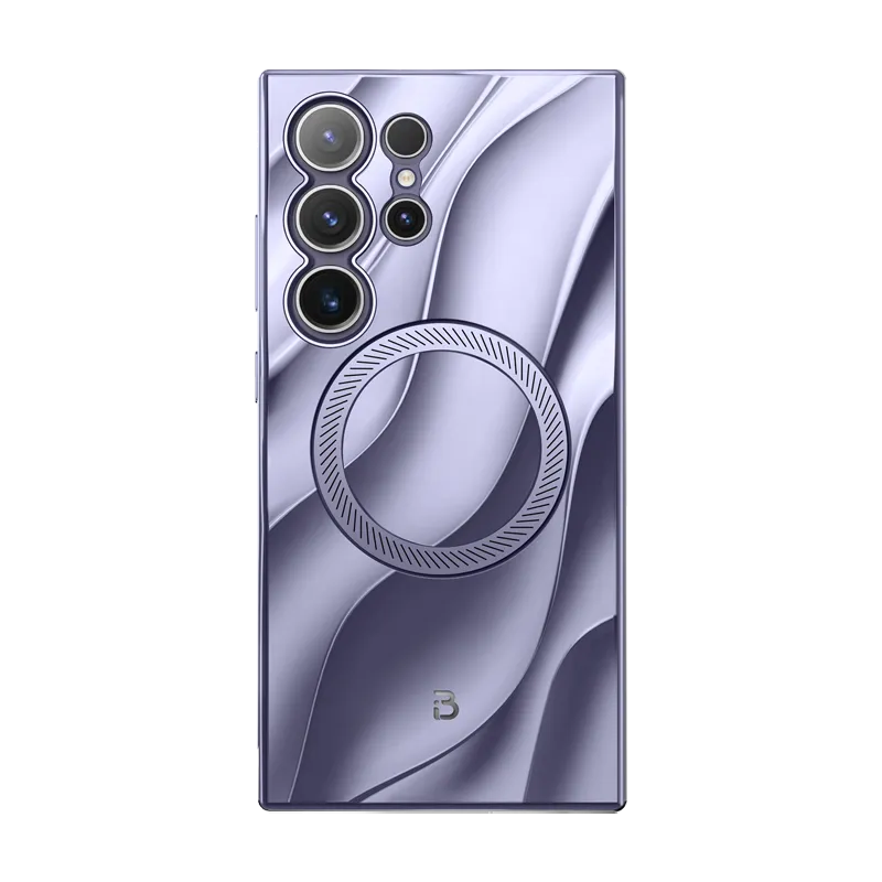 Galaxy S24 Ultra Radiance Protective Phone Case - Metallic Purple