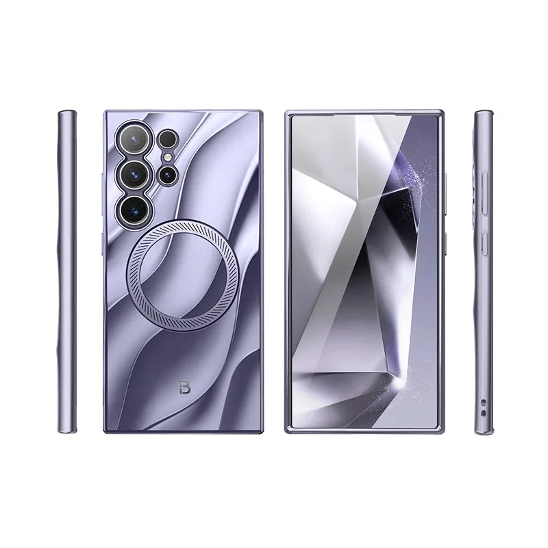 Galaxy S24 Ultra Radiance Protective Phone Case - Metallic Purple