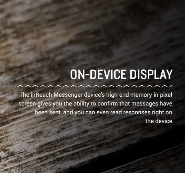 Garmin inReach Messenger Handheld Satellite Communicator