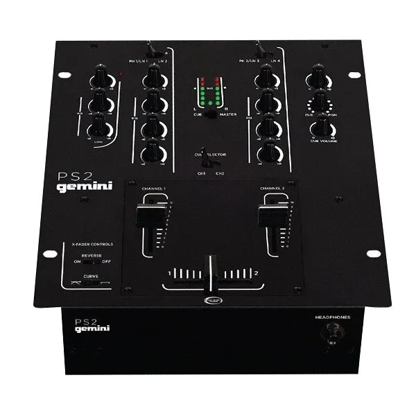 Gemini PS2 Professional 2-Channel DJ Mixer