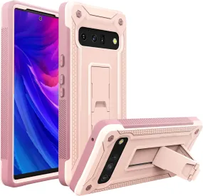Google Pixel 6 Pro Case Kickstand Military Grade Shockproof Protective Cover Case