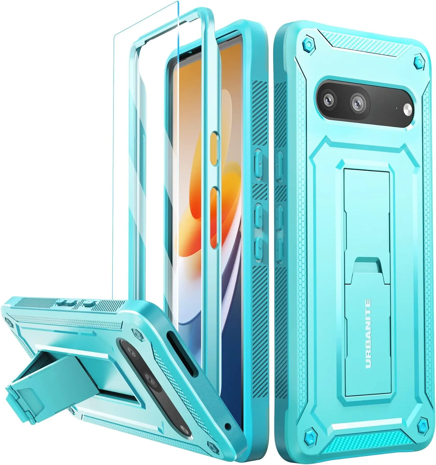 Google Pixel 6 Pro Case Kickstand Military Grade Shockproof Protective Cover Case