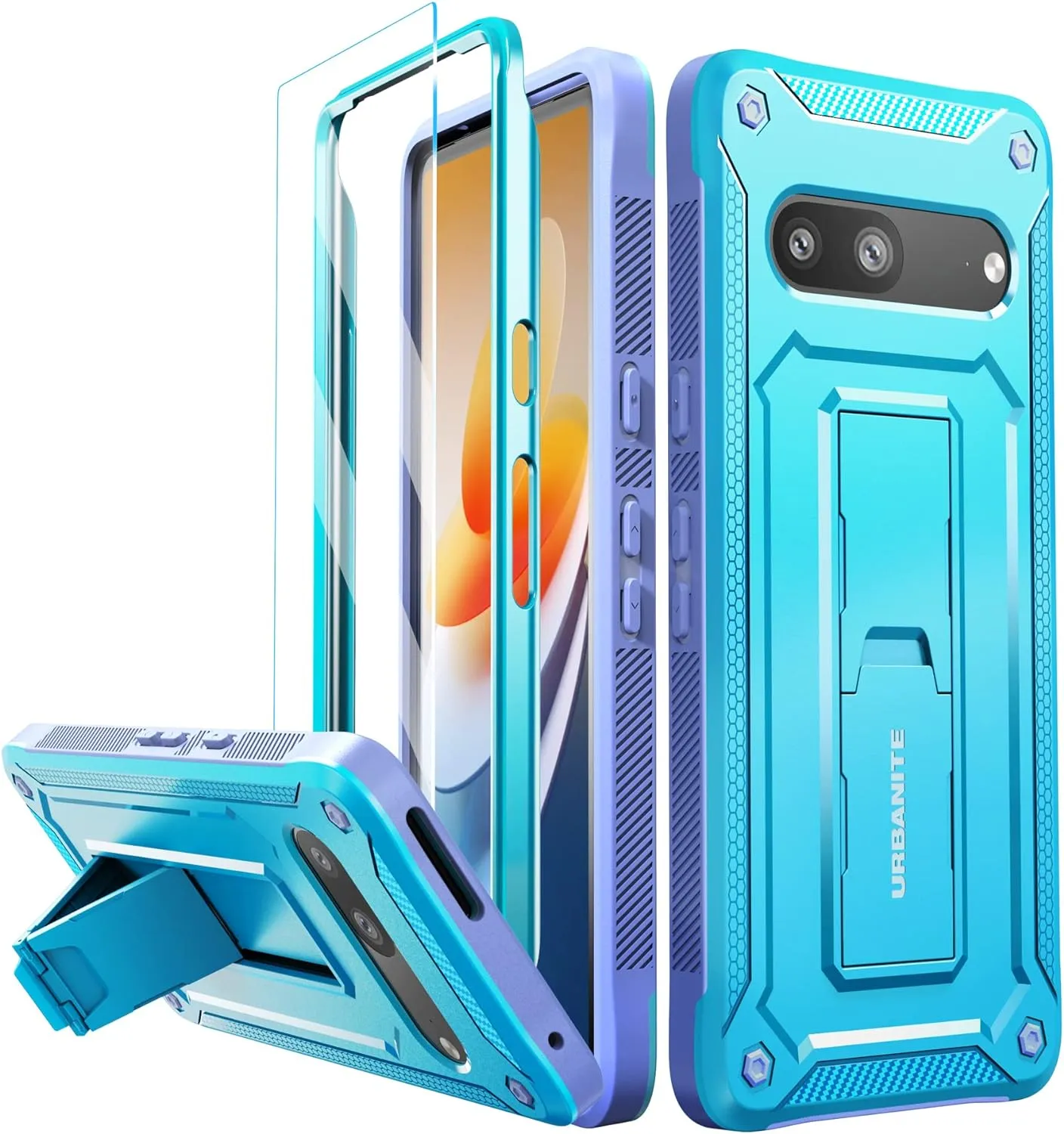 Google Pixel 6 Pro Case Kickstand Military Grade Shockproof Protective Cover Case