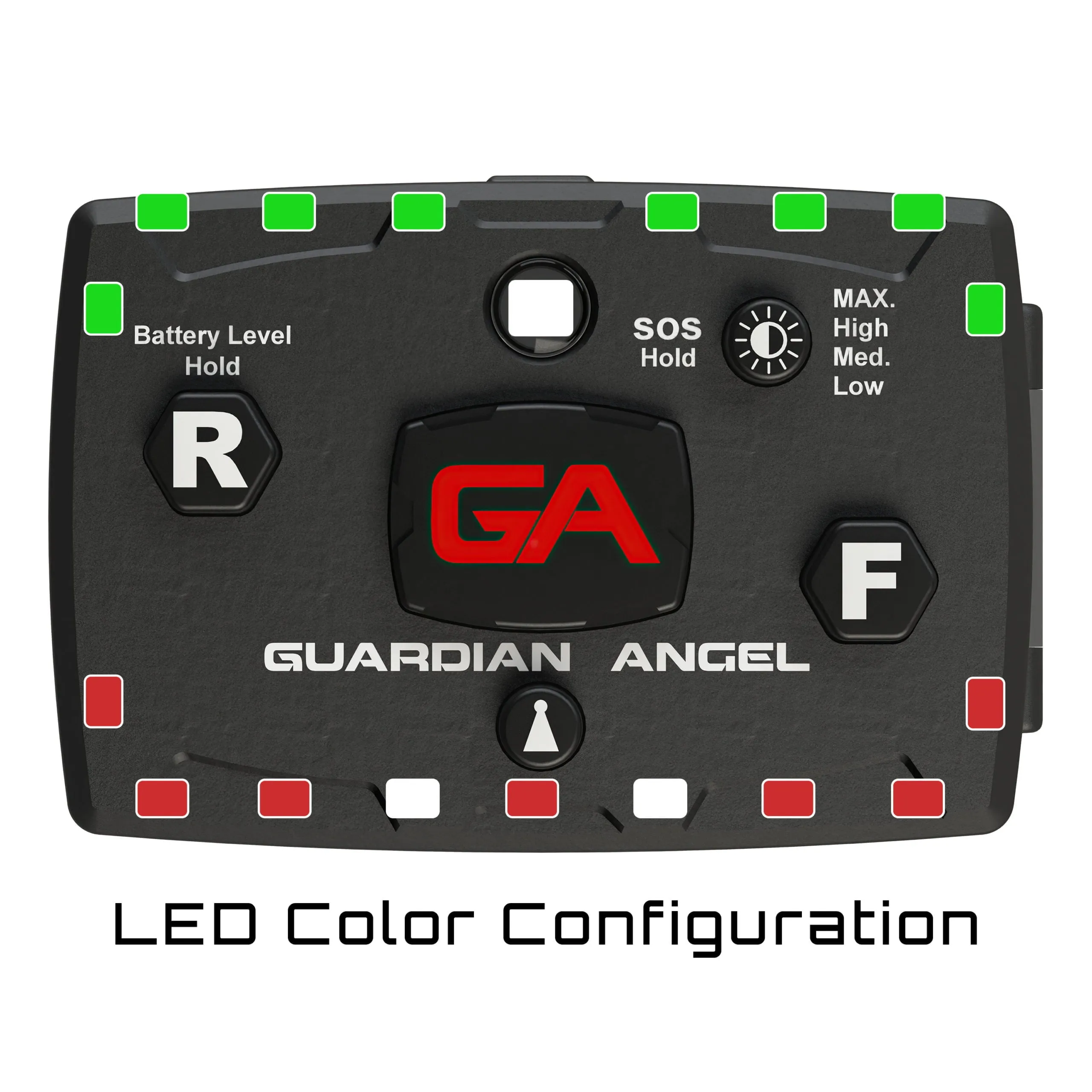 Guardian Angel Elite Series Multi Fictional Light Bar (Red/ Green)