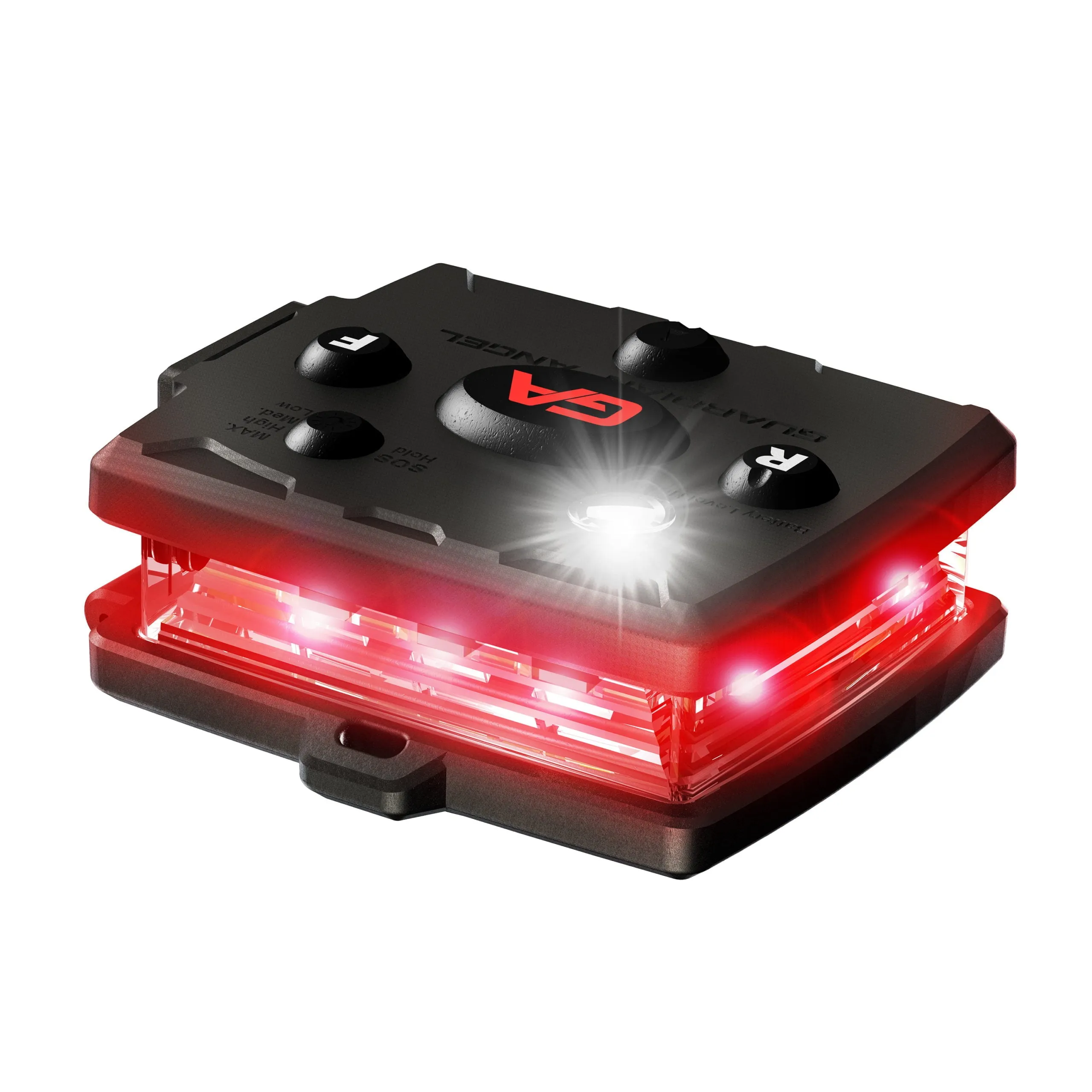 Guardian Angel Micro Series Wearable Safety Light (Red/ Red)