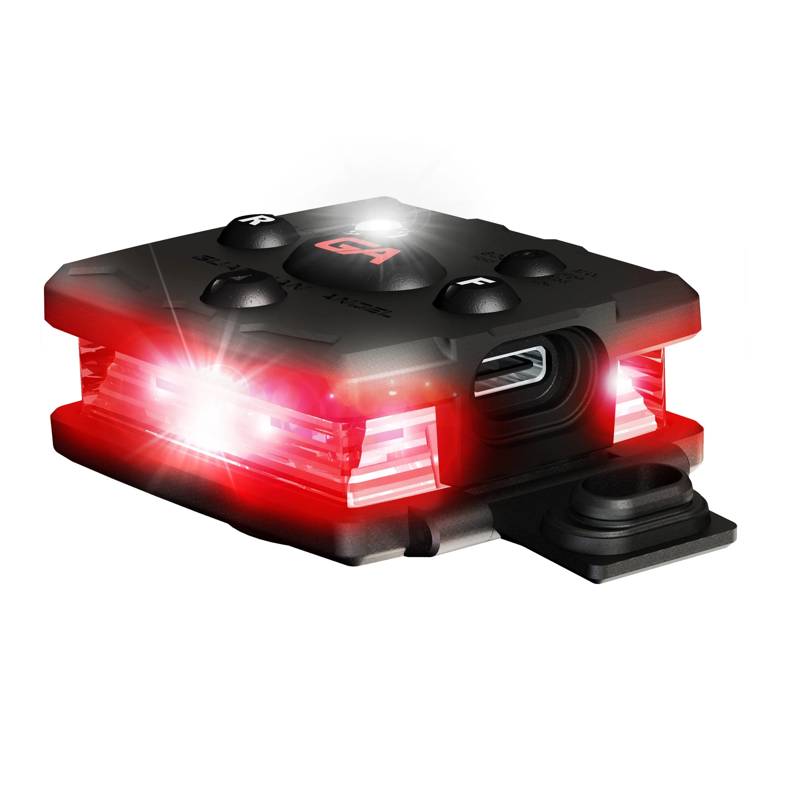 Guardian Angel Micro Series Wearable Safety Light (Red/ Red)