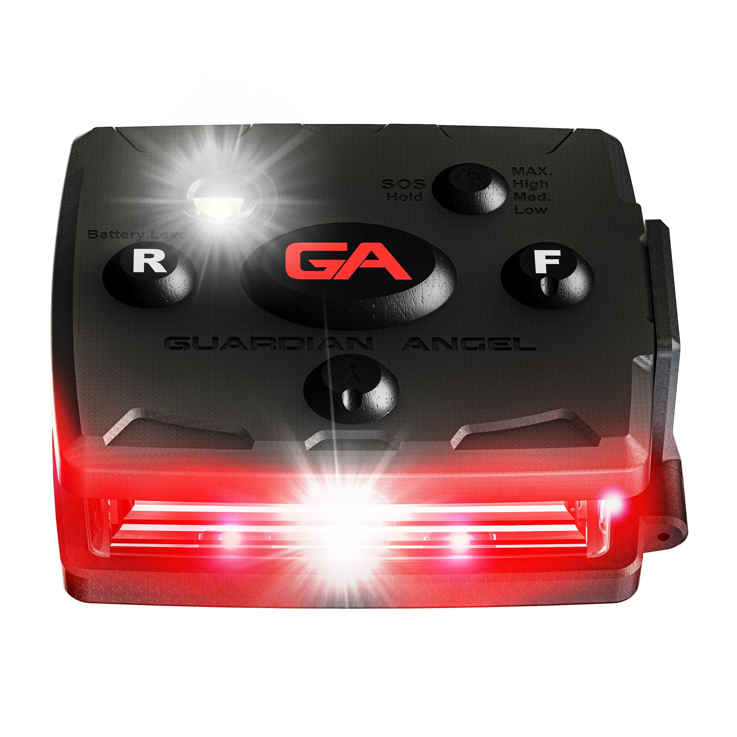Guardian Angel Micro Series Wearable Safety Light (Red/ Red)