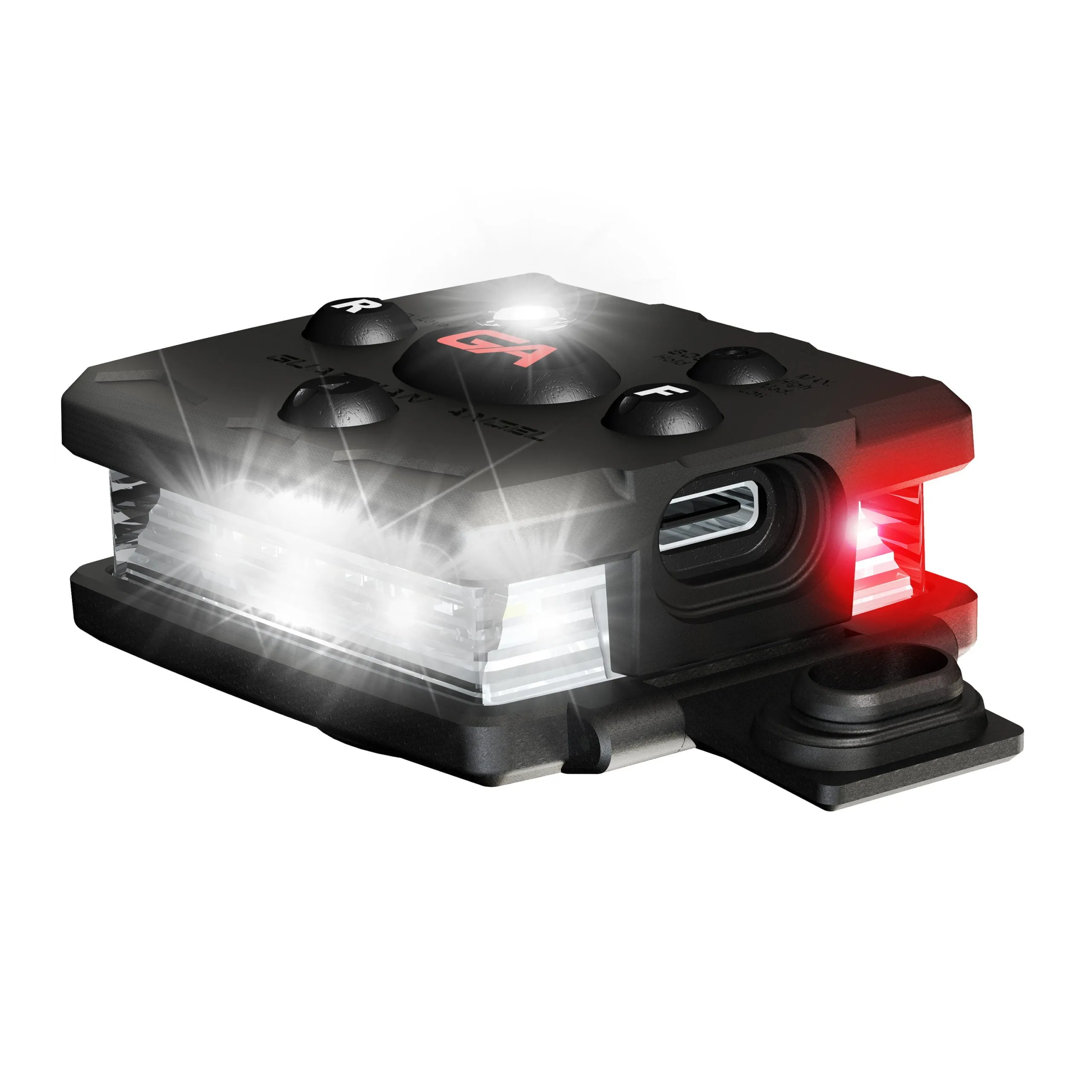 Guardian Angel Micro Series Wearable Safety Light (White/ Red)