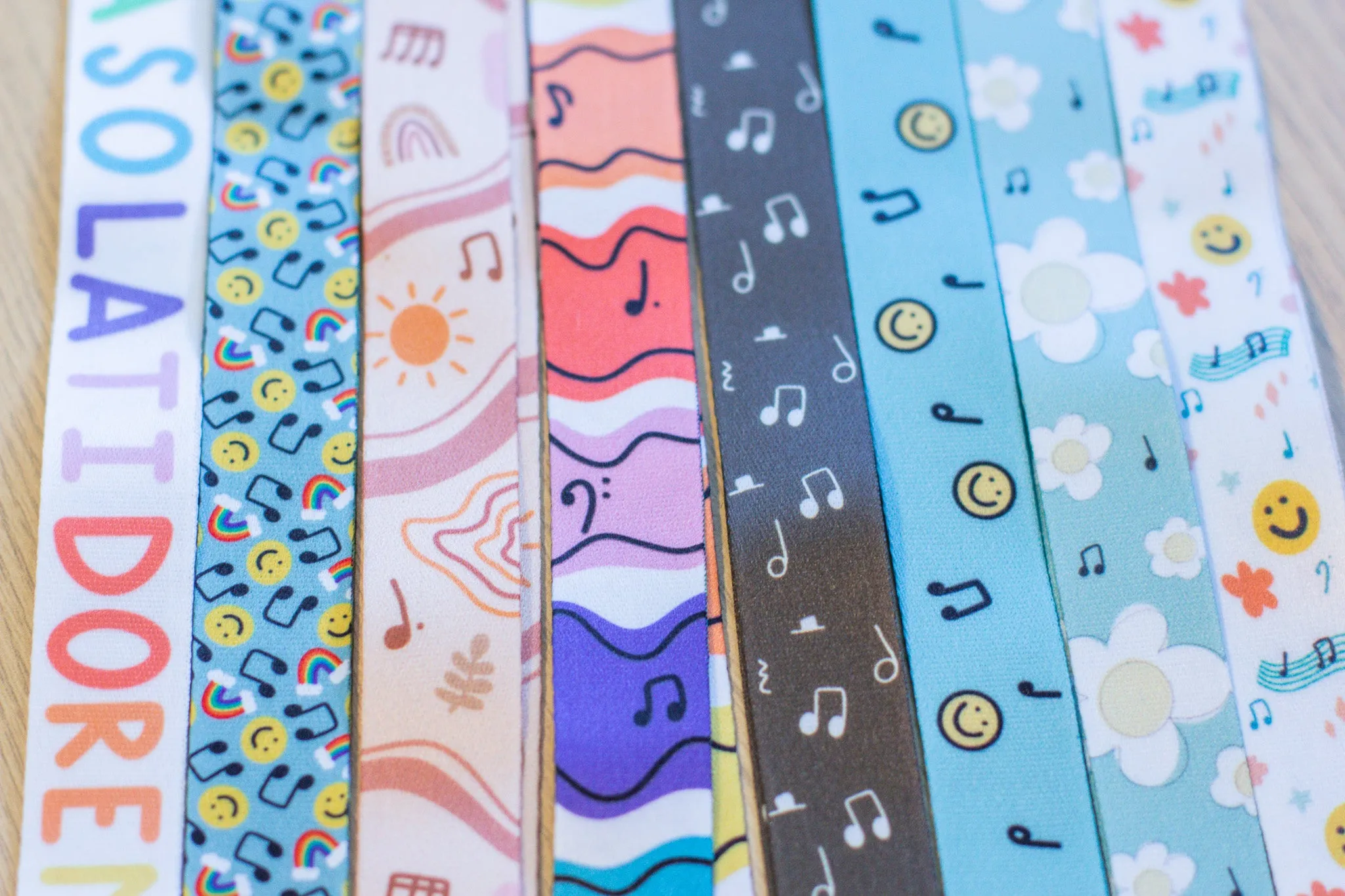 Happy Rainbow Lanyard