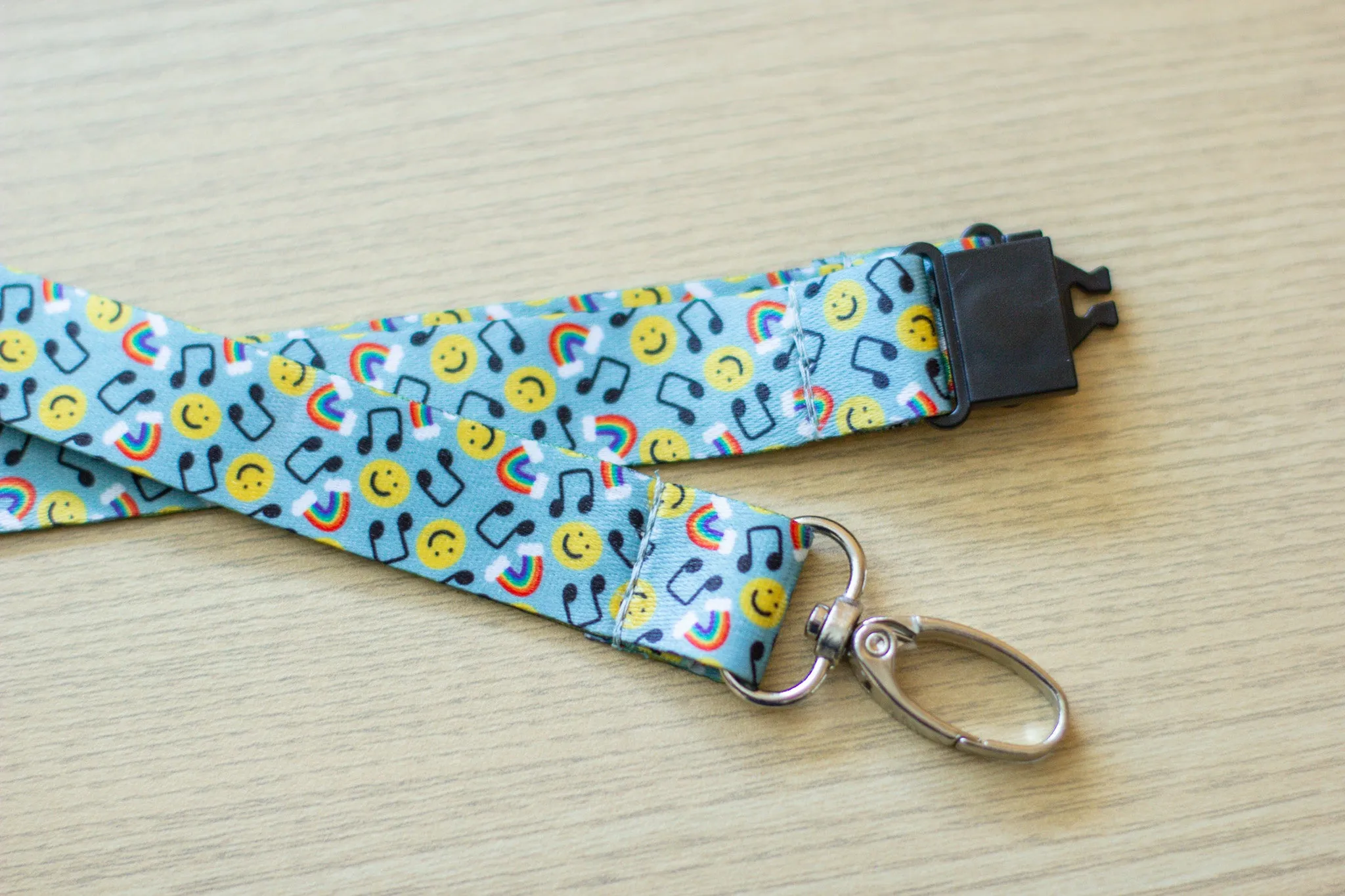 Happy Rainbow Lanyard