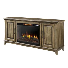 Harlow 60" Electric Fireplace with Bluetooth- Antique Pine Finish