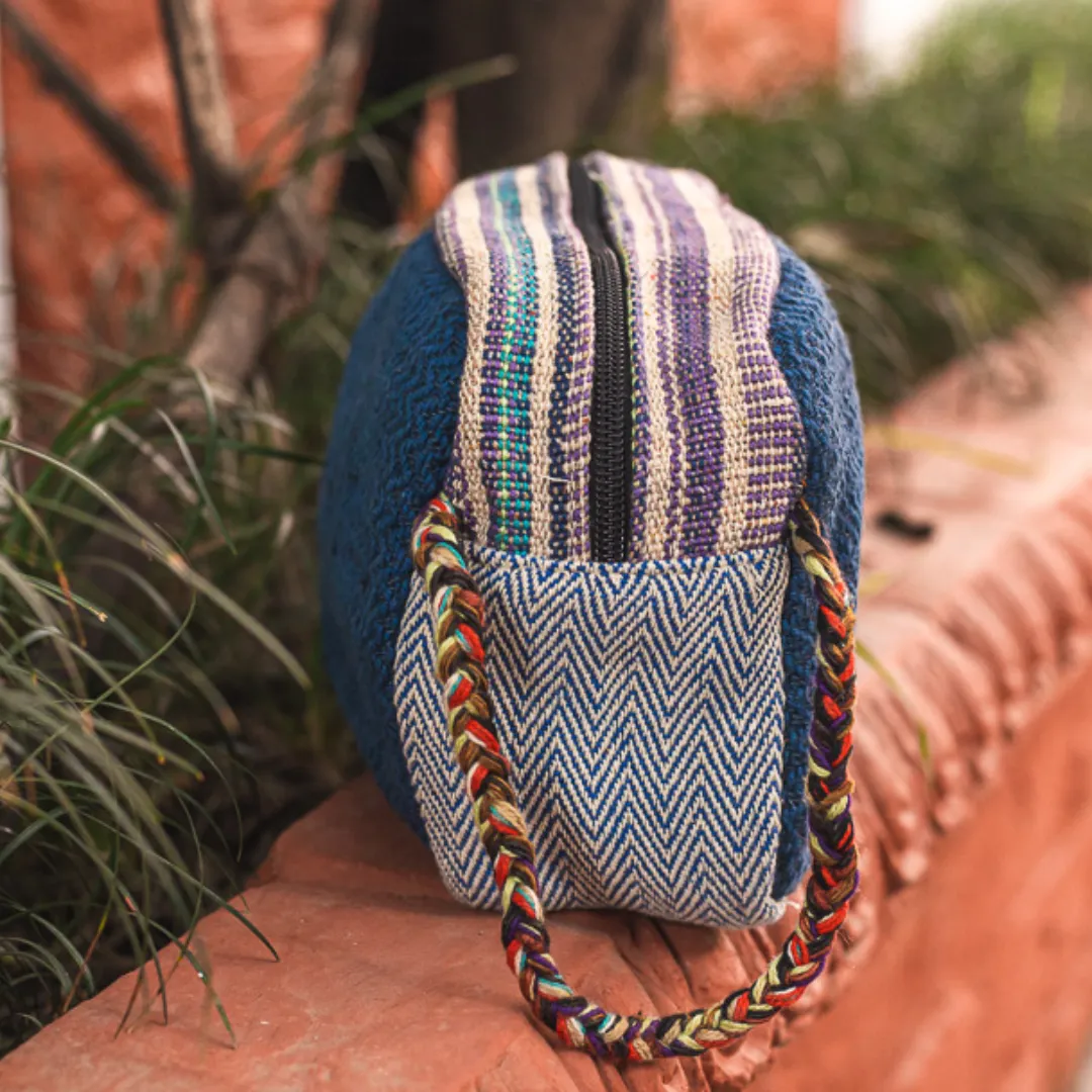 Hemp Travel Pouches - Blue