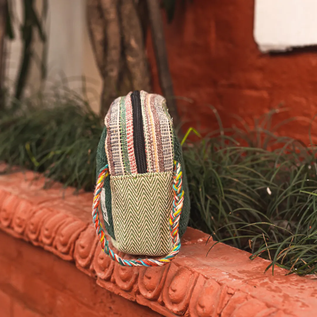 Hemp Travel Pouches - Green