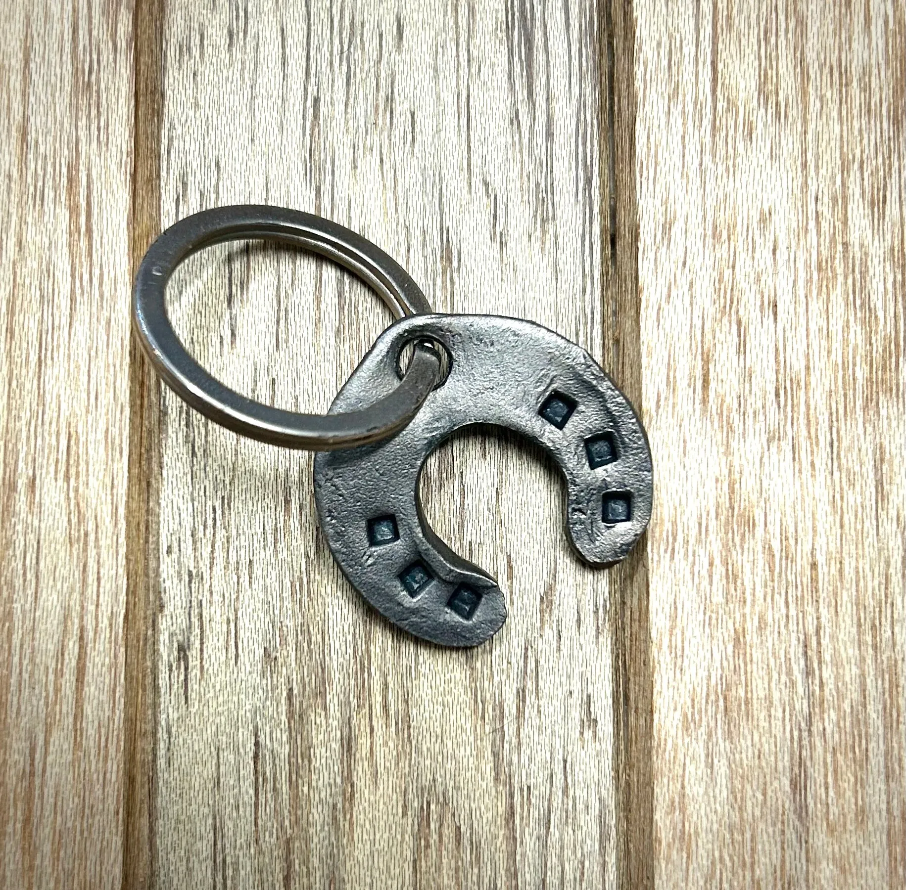 Horseshoe Metal Keychain