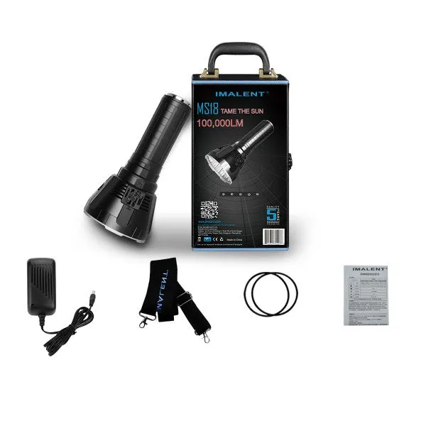 Imalent MS 18 | 100,000 Lumen POWERHOUSE | Cooling Fan | Li-ion