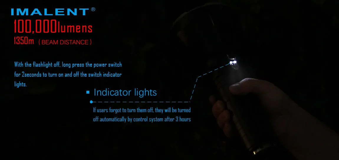 Imalent MS 18 | 100,000 Lumen POWERHOUSE | Cooling Fan | Li-ion