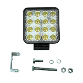Industrial 4" 48w Square LED Work Light Flood