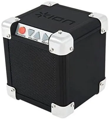 Compact 15W Wireless Bluetooth Speaker with 1/8 Input: ION Audio Rock Block