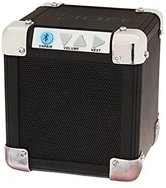 Compact 15W Wireless Bluetooth Speaker with 1/8 Input: ION Audio Rock Block
