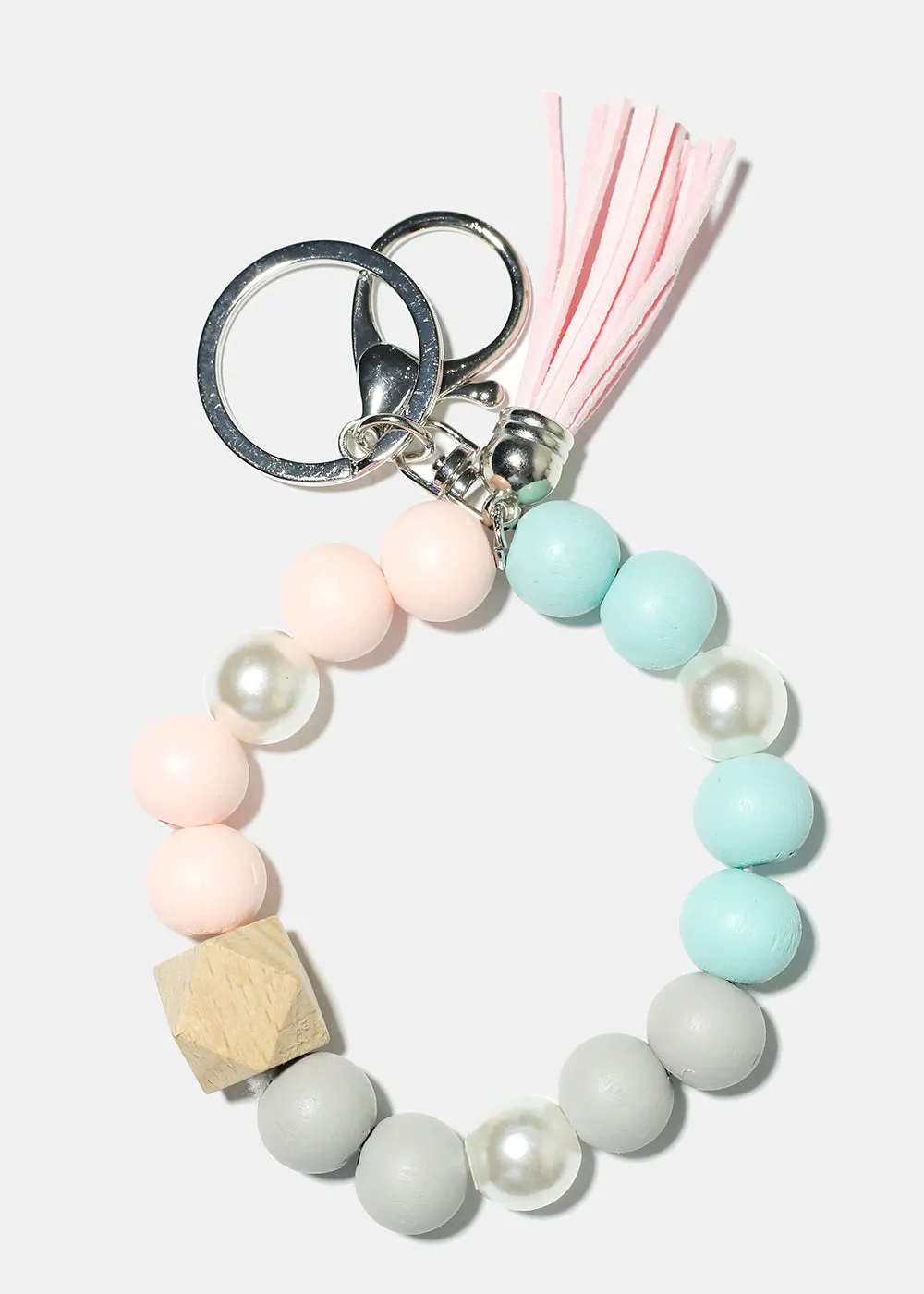 Keyring Bracelet with Pearls