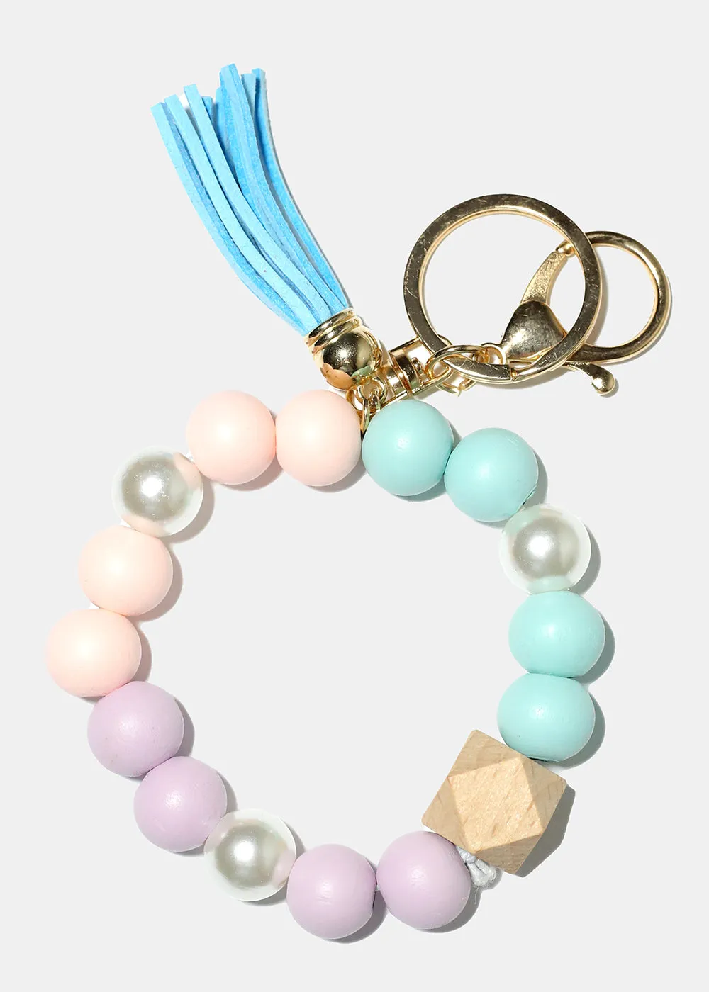 Keyring Bracelet with Pearls