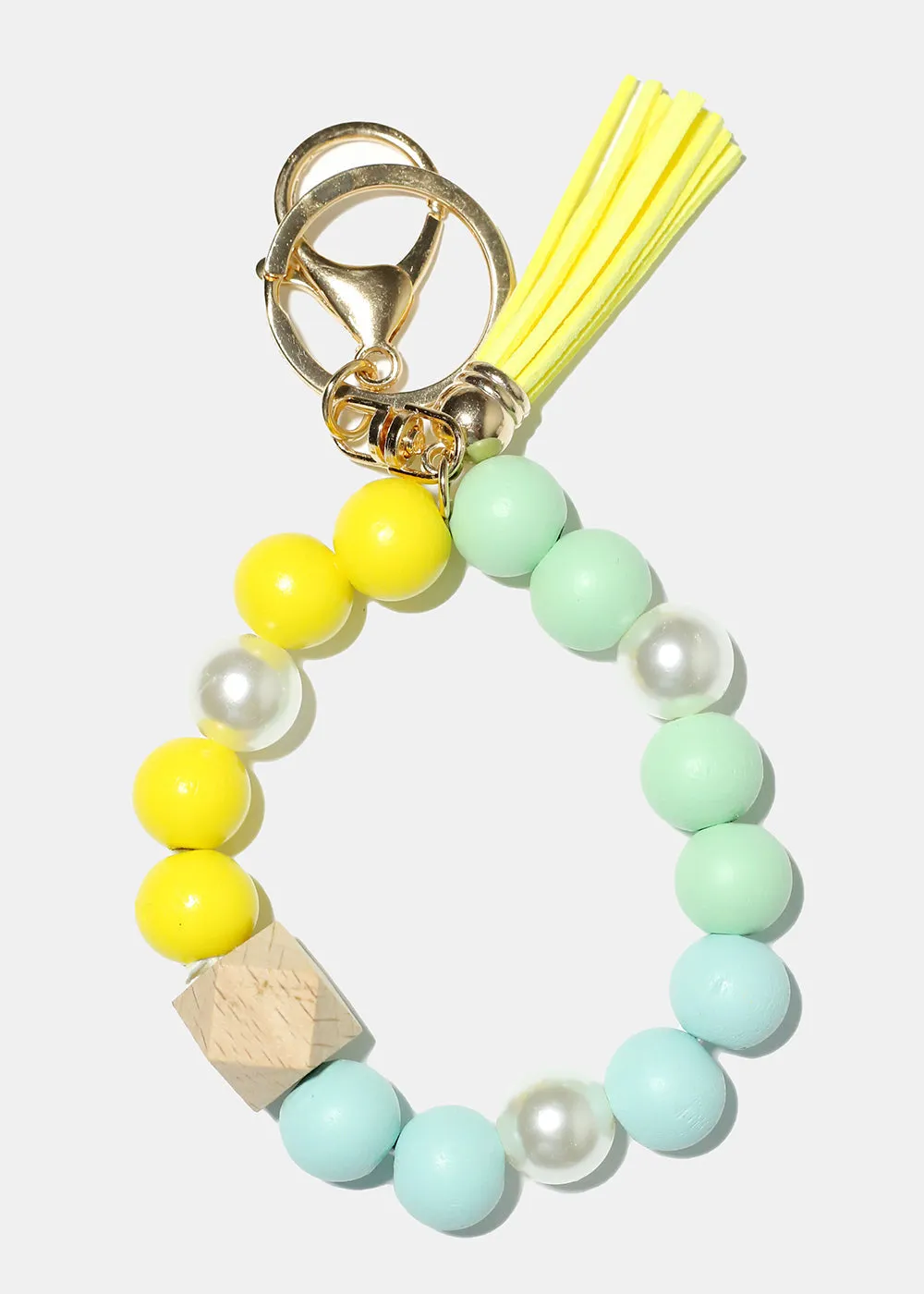 Keyring Bracelet with Pearls