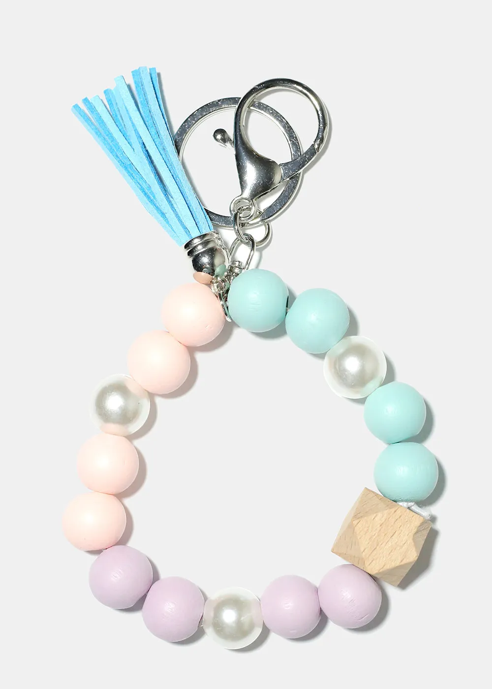 Keyring Bracelet with Pearls