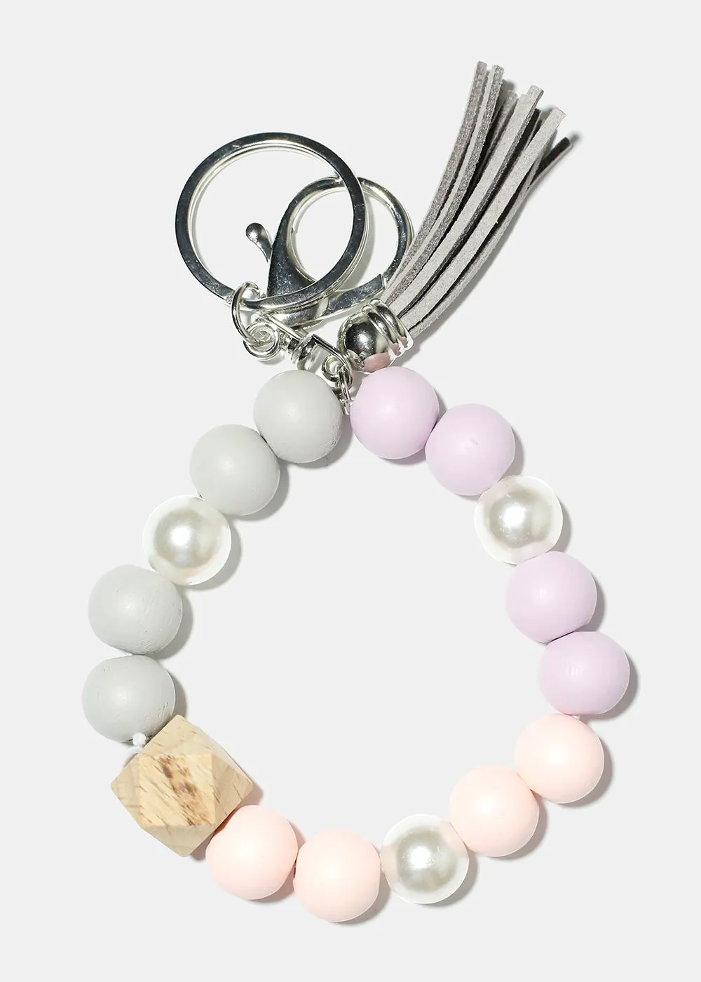 Keyring Bracelet with Pearls