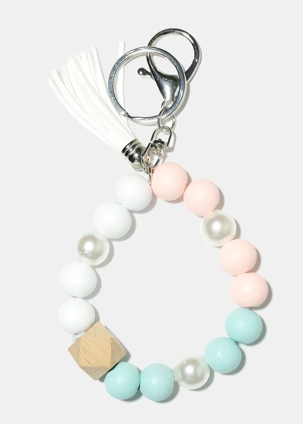 Keyring Bracelet with Pearls