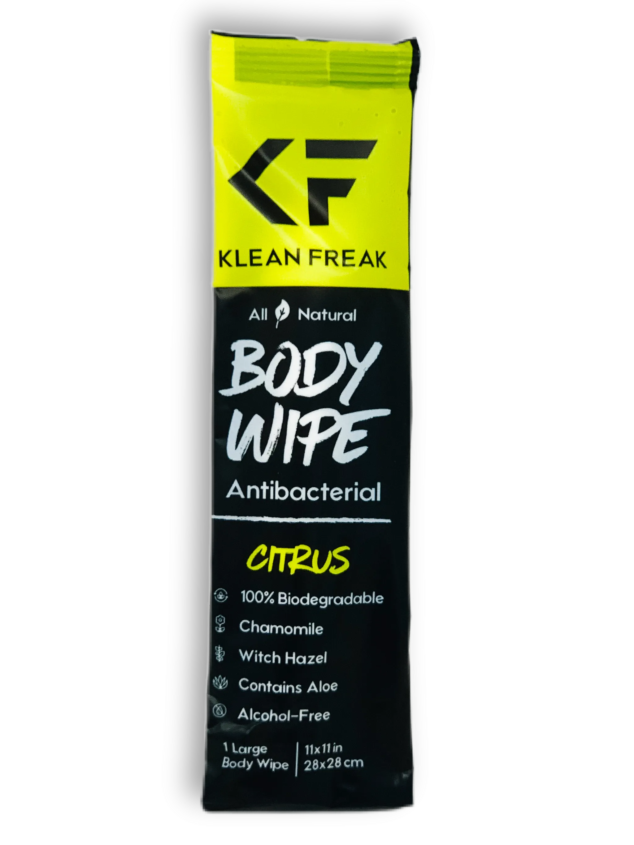 KLEAN FREAK CITRUS SCENTED BODY WIPE -
