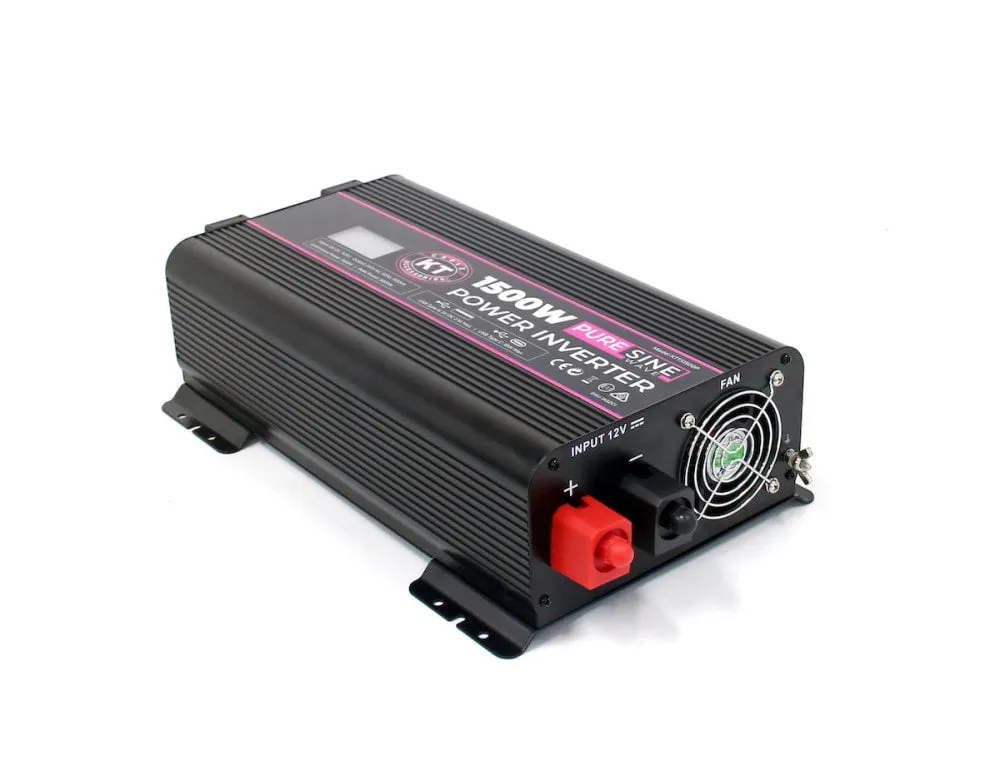 KT 1500W Pure Sine Wave 12V to 240V Inverter