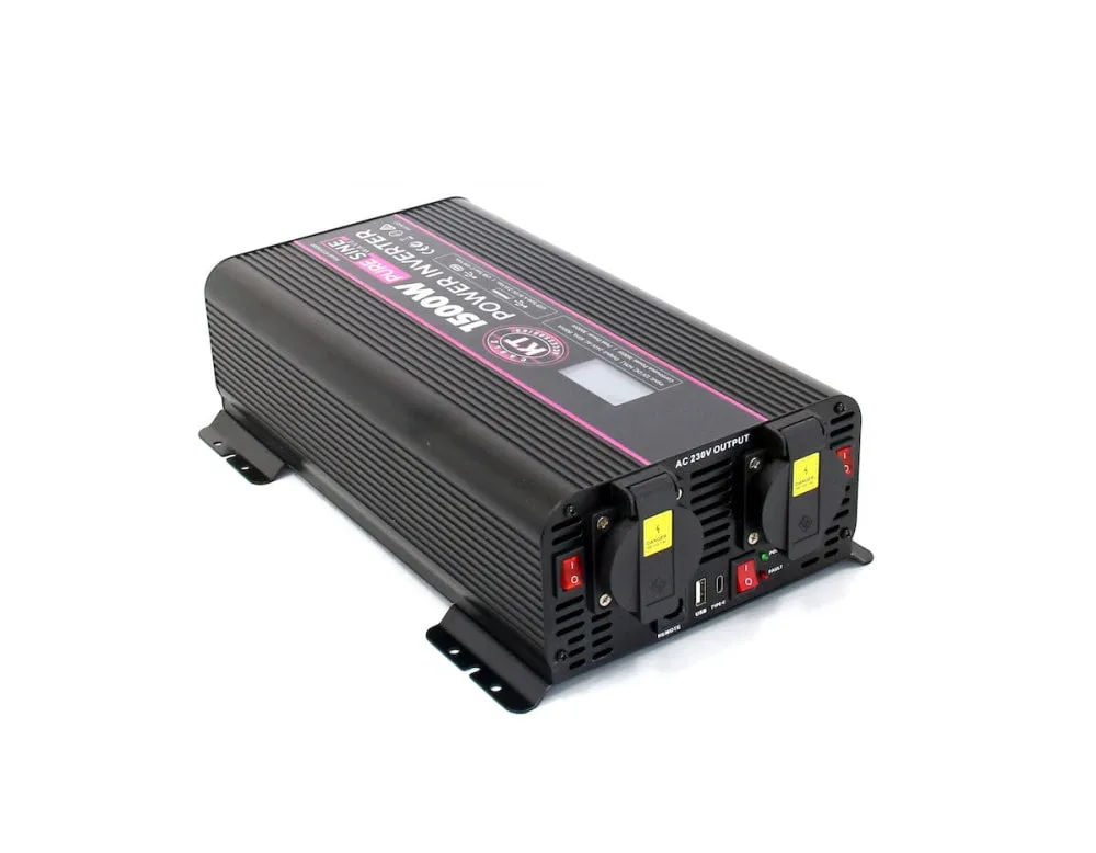 KT 1500W Pure Sine Wave 12V to 240V Inverter